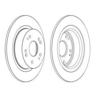 Тормозной диск (задний) FERODO DDF1776C (фото 1)