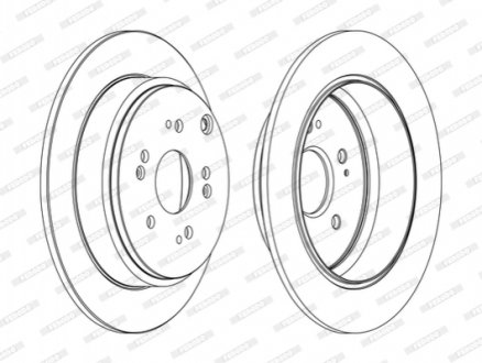 Гальмівний диск (задній) DDF1860C