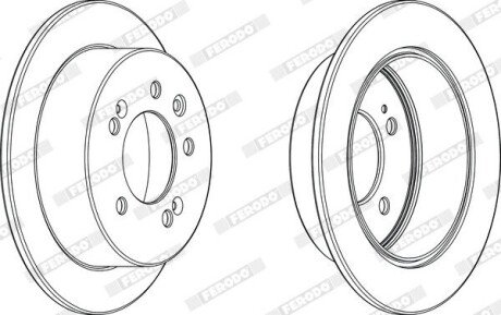 Гальмівний диск (задній) DDF2005C