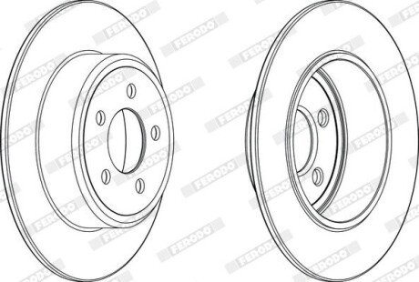 Гальмівний диск FERODO DDF2064C (фото 1)