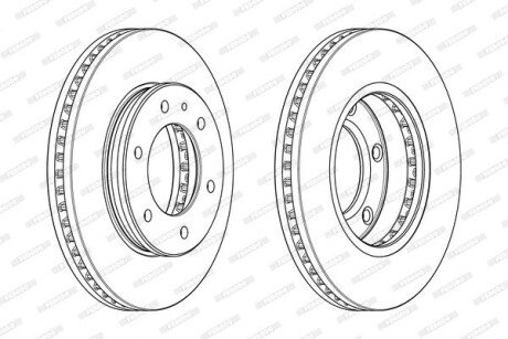 Гальмівний диск (передній) DDF2462C-1
