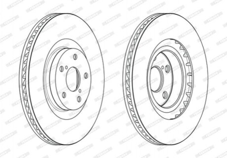 Гальмівний диск FERODO DDF2496LC-1 (фото 1)