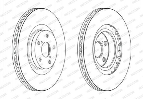 Гальмівний диск FERODO DDF2496RC-1 (фото 1)