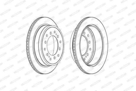 Гальмівний диск (задній) DDF2505C