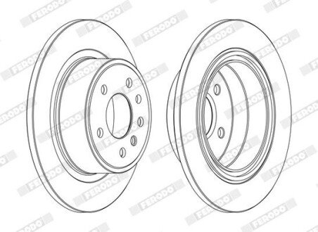 Гальмівний диск (задній) DDF698C