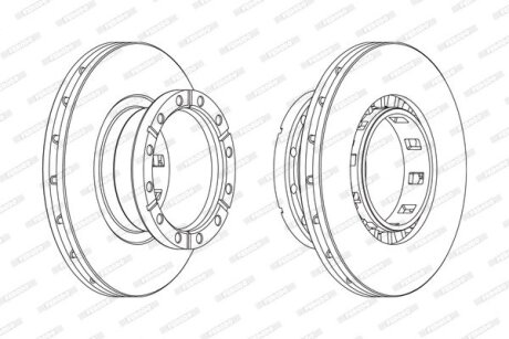 Гальмівний диск FCR318A