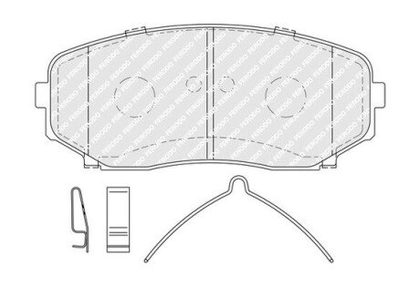 Колодки гальмівні (передні) Mitsubishi Eclipse/Outlander 12- (Advics) FDB5285