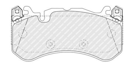 Колодки гальмівні (передні) MB C-class (W205)/E-class (W212/W213)/GLC- class (X253)/ S-class (W222) AMG 11- (Brembo) FDB5381