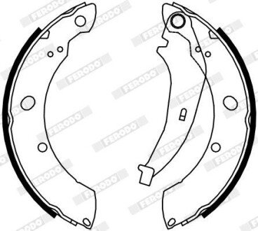 Барабанные тормозные колодки FSB4074