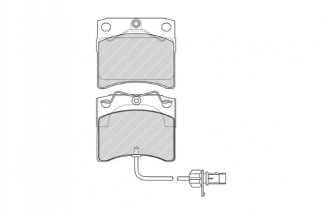 Дисковые тормозные колодки (передние) FERODO FVR1492 (фото 1)