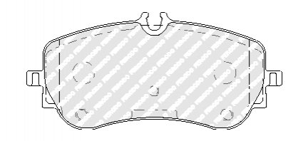 Дисковые тормозные колодки (задние) FVR5068