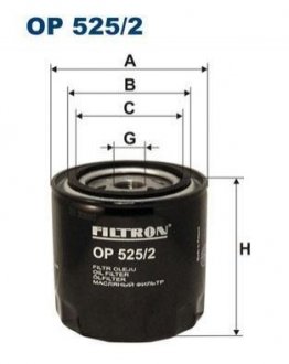 Масляний фільтр FILTRON OP 525/2 (фото 1)