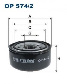Масляний фільтр FILTRON OP 574/2 (фото 1)