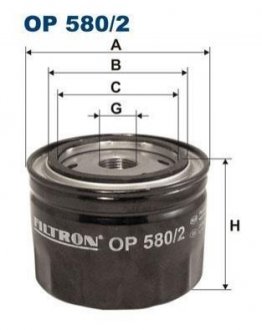 Масляный фильтр FILTRON OP 580/2 (фото 1)