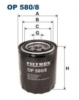 Масляный фильтр FILTRON OP 580/8 (фото 1)