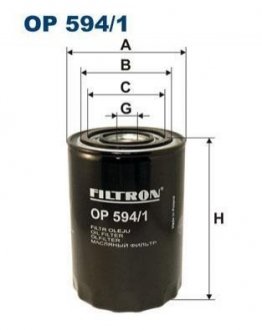 Масляний фільтр FILTRON OP 594/1 (фото 1)