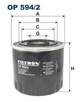 Масляный фильтр FILTRON OP 594/2 (фото 1)