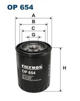 Масляный фильтр FILTRON OP 654 (фото 1)