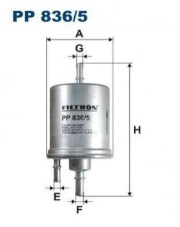 Паливний фільтр FILTRON PP 836/5 (фото 1)