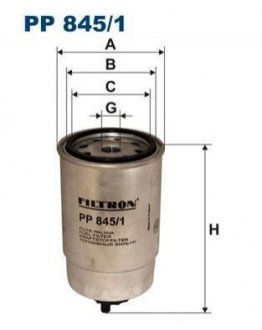 Паливний фільтр FILTRON PP 845/1 (фото 1)
