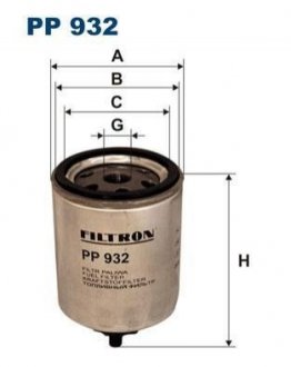 Топливный фильтр FILTRON PP 932 (фото 1)