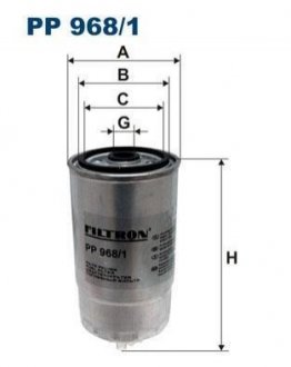 Топливный фильтр FILTRON PP 968/1 (фото 1)