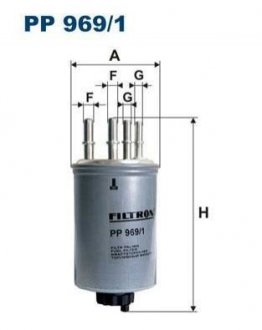Топливный фильтр FILTRON PP 969/1 (фото 1)