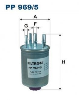 Паливний фільтр FILTRON PP 969/5 (фото 1)
