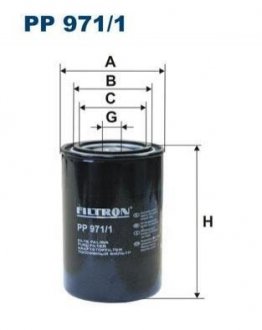 Паливний фільтр FILTRON PP 971/1 (фото 1)