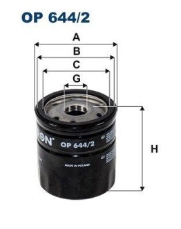 Масляний фільтр OP 644/2