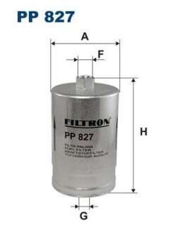Паливний фільтр FILTRON PP 827 (фото 1)