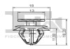 Кліпса кріплення (затискач) Fischer Automotive One (FA1) 11-40045.5 (фото 2)