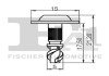 Болт захисту кришки двигуна Audi A4/A5/A6/A7/A8/Q5 07- Fischer Automotive One (FA1) 11400955 (фото 2)