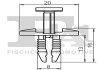 Кліпса кріплення (затискач) Fischer Automotive One (FA1) 21-20009.10 (фото 2)