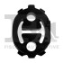 FISCHER CITROEN Серьга глушителя EPDM C4 2.0 04-, PEUGEOT 307 2.0 00- Fischer Automotive One (FA1) 213-752 (фото 1)