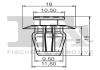 Кліпса кріплення (затискач) Fischer Automotive One (FA1) 21-40025.5 (фото 2)