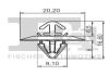 Кліпса кріплення (затискач) Fischer Automotive One (FA1) 33-40014.10 (фото 2)