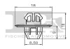 Кліпса кріплення (затискач) Fischer Automotive One (FA1) 77-40048.5 (фото 2)