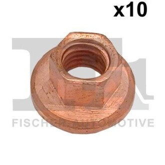 FISCHER Гайка M8 SiMu SW10FL Cu (OE - 035805,849928,4403640,4420282,4420881) 988-0806.10