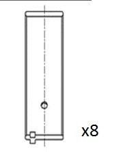 Вкладыши шатунные 0.25 Opel 1,6B -LZ/NZ/SV/SE 87- BB2079-025