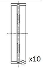 Вкладиші корінні (.010") Fiat 1.9JTD 01- BM1025-010