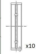 Вкладыши коренные (0.10) Fiat Palio/Punto 1.2 03- BM1052-010