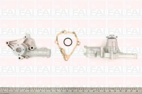 Помпа водяна Hyunday Accent/Lantra Mitsubishi 1.3-1.5 84- Fischer Automotive One (FA1) WP2433 (фото 1)