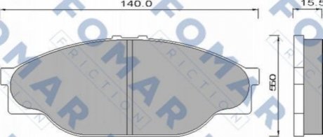 Дисковые тормозные колодки (передние) FO 493981