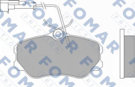 Дискові гальмівні колодки (передні) FOMAR FO 455881 (фото 1)