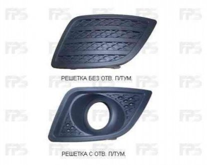 Решітка радіатора Ford: Fiesta 5 пок., (2001-2008) FPS 2805 993 (фото 1)