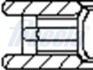 Кольца поршня ø82,7 [1,2 x 1,5 x 2] STD FRECCIA FR10-385200 (фото 3)