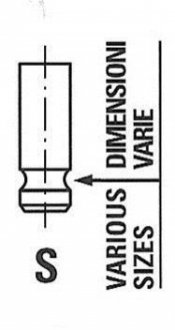 Клапан IN SCANIA DS11/14,DSC11/14 (54.20X10.95X162.70) (пр-во AE) R4371RCR