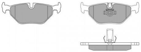 Гальмівні колодки (задні) FBP073301