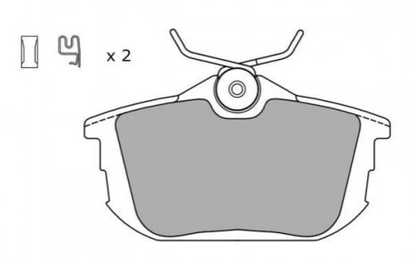 Гальмівні колодки (задні) FBP1052